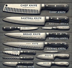 Qué tipos de cuchillos de cocina existen